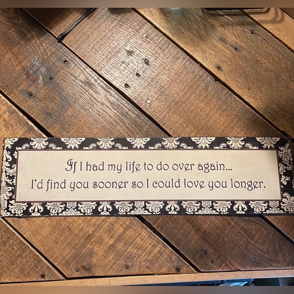 Metal Black and White Love Wall Decor Valentines and home decor